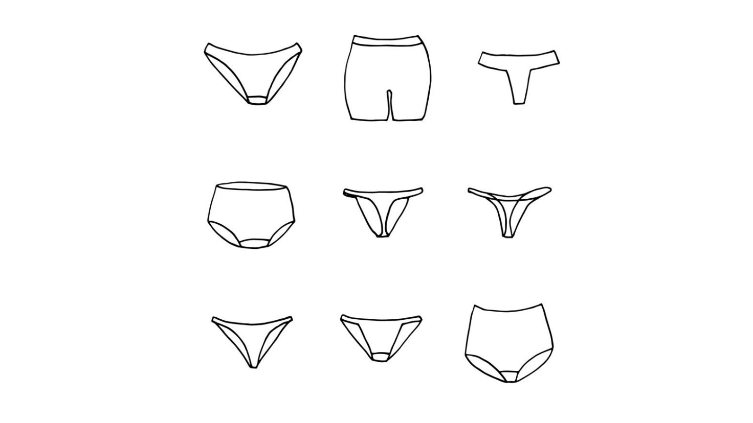 dames ondergoed in het blauw