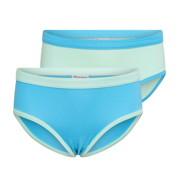 Beeren 2-Pck Mix&Match Meisjes Slip Mint/Turquoise 