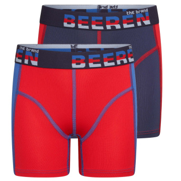 Beeren 2-Pck Mix&Match Jongens Boxer Blauw/Rood