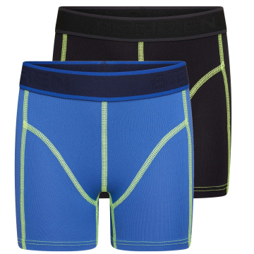 Beeren 2-Pck Mix&Match Jongens Boxer Uni Blauw/Zwart