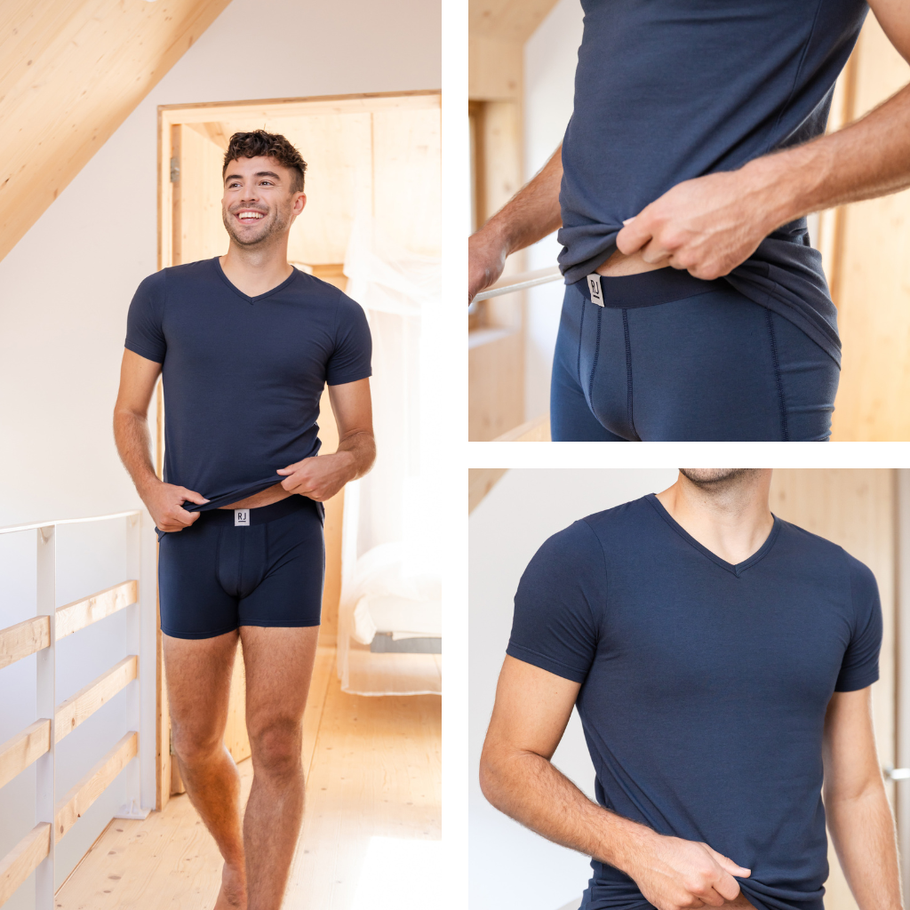 Heren T-shirt in verschillende settings – RJ Bodywear